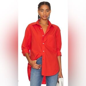1. CITIZENS OF HUMANITY $228 Kayla Button Down Shirt in coral Balm